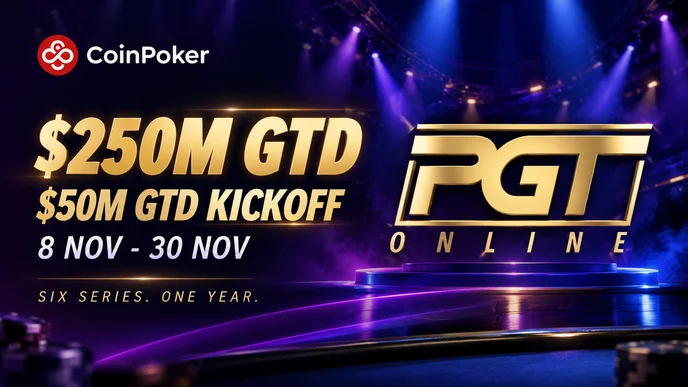 $250 Million, Six Poker Series and One Millionaire: CoinPoker and PokerGO Announce a Historic Online Tour”