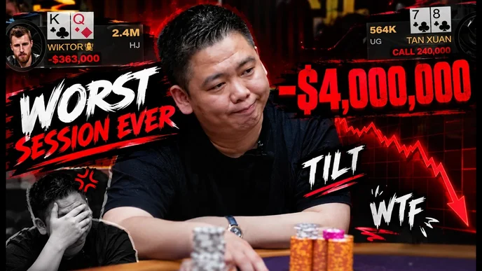 VIDEO: Tan Xuan Loses $4 Million in Six Hours | High-Stakes Poker Nightmare