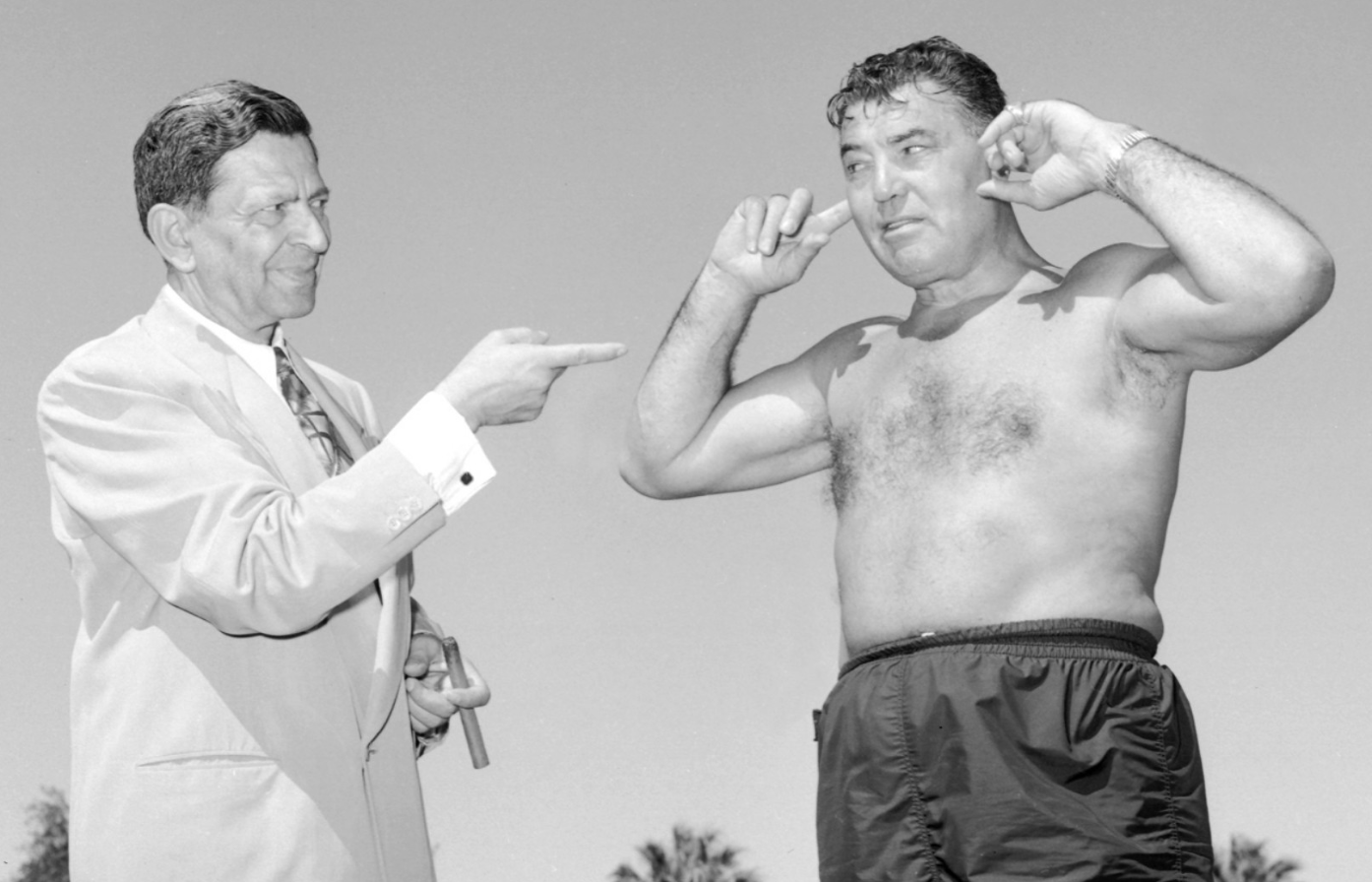 Nick Dandalos and former heavyweight boxing champion Jack Dempsey